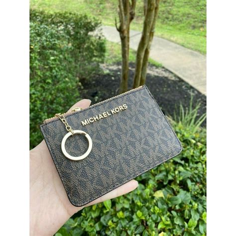 coin wallet michael kors matching|Michael Kors card wallets women's.